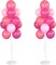 Balloon Column Kit Set of 2 With Balloons Included - Balloon Tower with Stand, Base, and Pole,Backdrop Decoration for Wedding, Baby Shower, Birthday Party, or Bachelorette Parties (Pink)